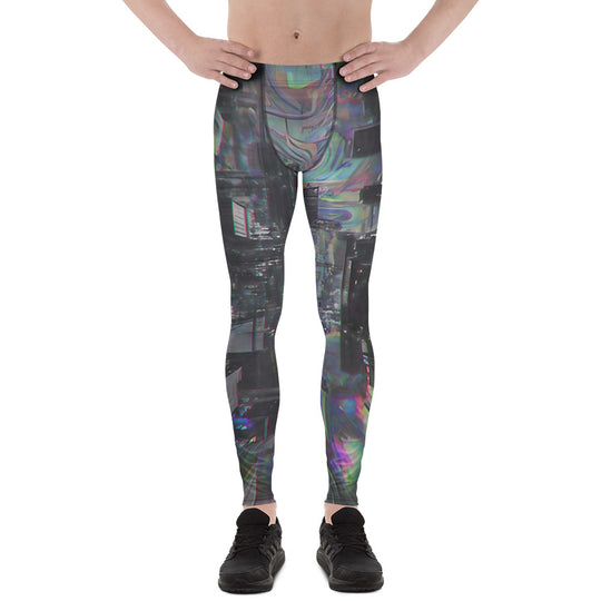 Glitchwear Men's Leggings, Everyday AI-Designed 0, view 5