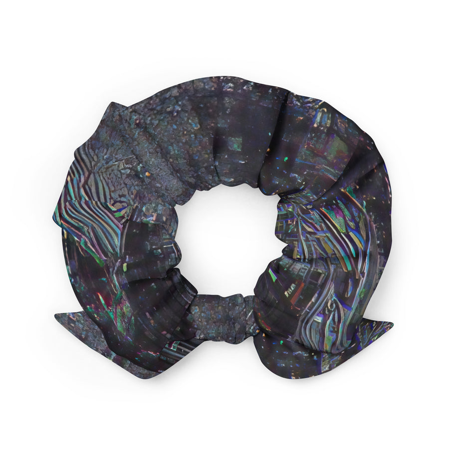 Glitchwear Scrunchie, AI Signature Style AI-Designed 5, back view