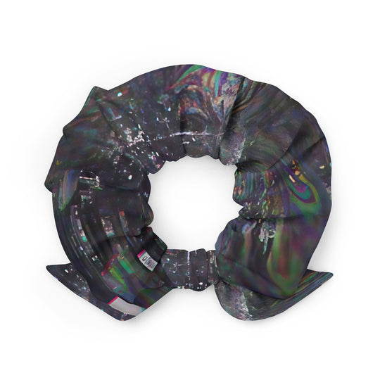 Glitchwear Scrunchie, AI Signature Style AI-Designed 9, back view