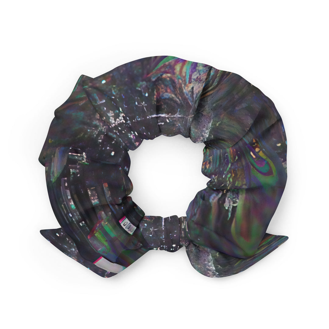 Glitchwear Scrunchie, AI Signature Style AI-Designed 9, back view