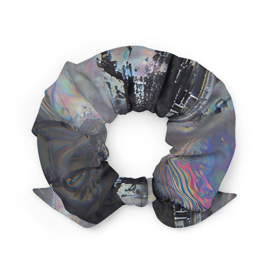 Glitchwear Scrunchie, AI Signature Style AI-Designed 14, back view