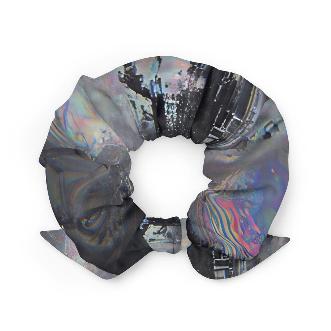 Glitchwear Scrunchie, AI Signature Style AI-Designed 14, back view