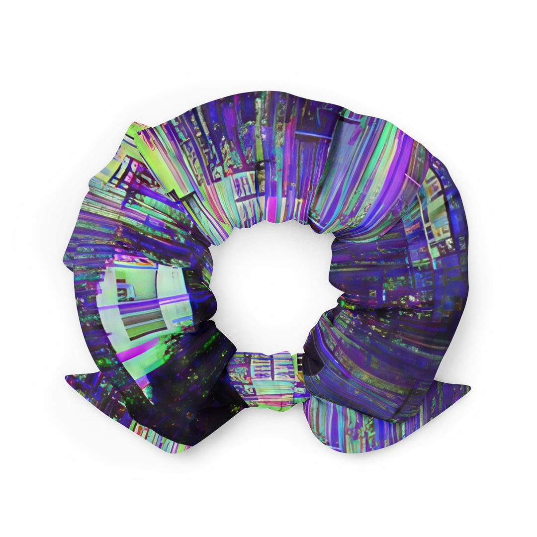 Glitchwear Scrunchie, AI Signature Style AI-Designed 22, back view
