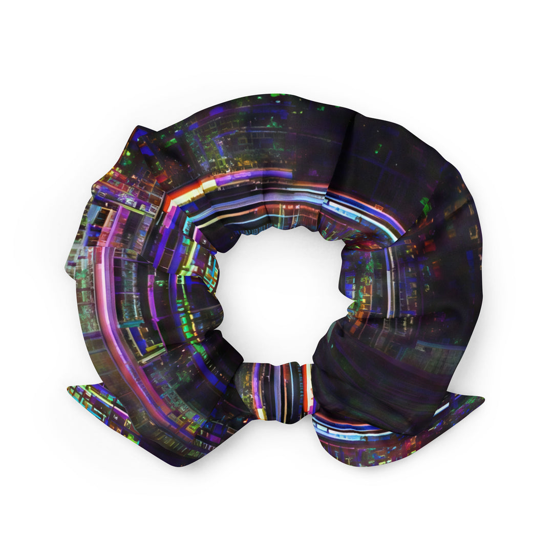 Glitchwear Scrunchie, AI Signature Style AI-Designed 27, back view
