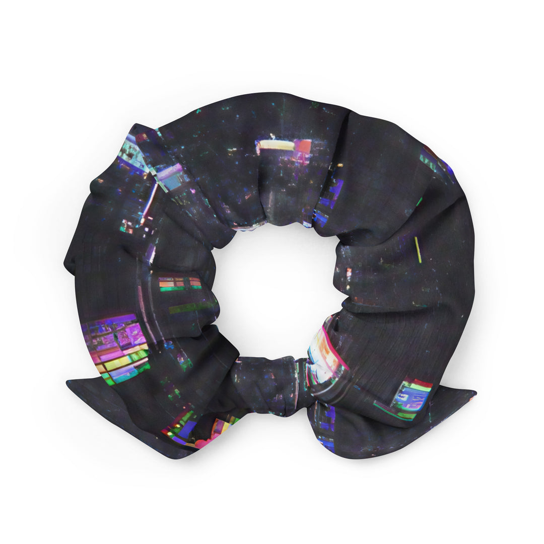 Glitchwear Scrunchie, AI Signature Style AI-Designed 28, back view
