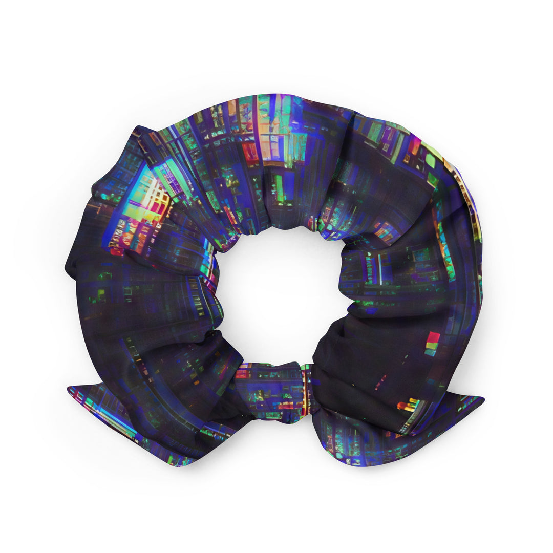 Glitchwear Scrunchie, AI Signature Style AI-Designed 32, back view