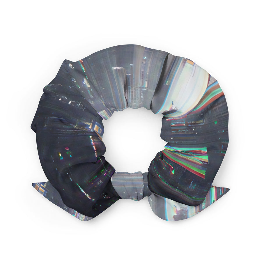 Glitchwear Scrunchie, AI Signature Style AI-Designed 39, back view