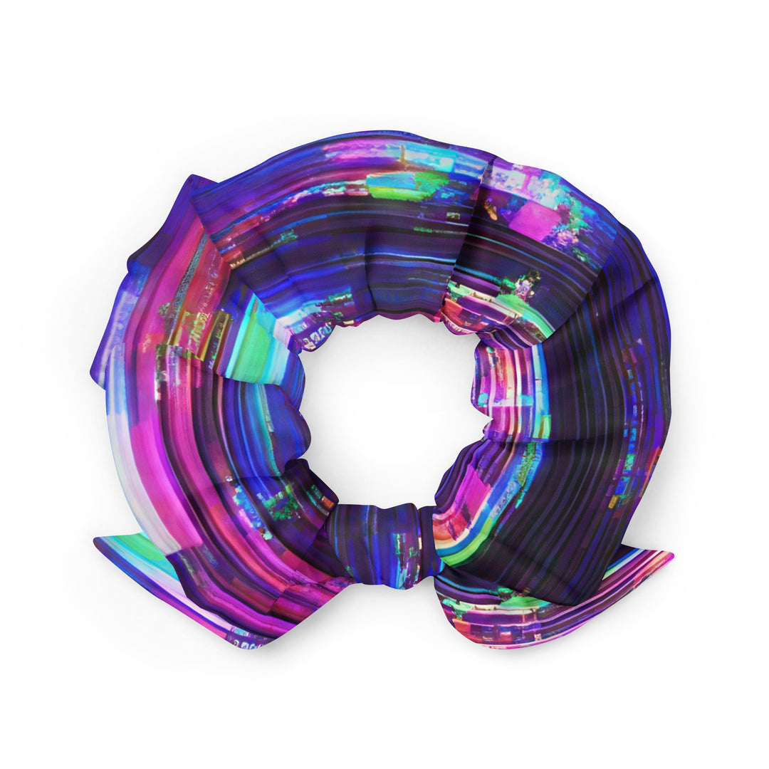 Glitchwear Scrunchie, AI Signature Style AI-Designed 41, back view