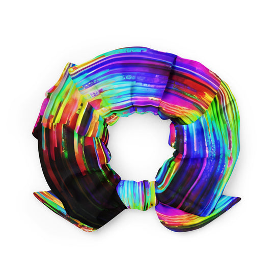 Glitchwear Scrunchie, AI Signature Style AI-Designed 42, back view