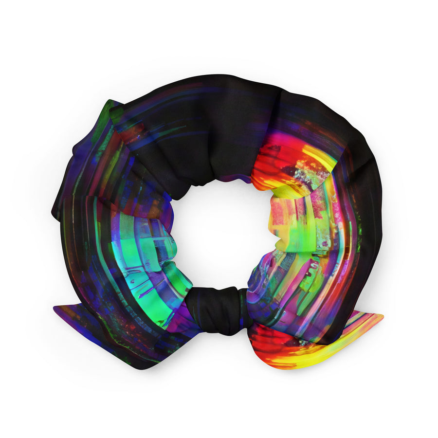 Glitchwear Scrunchie, AI Signature Style AI-Designed 43, back view