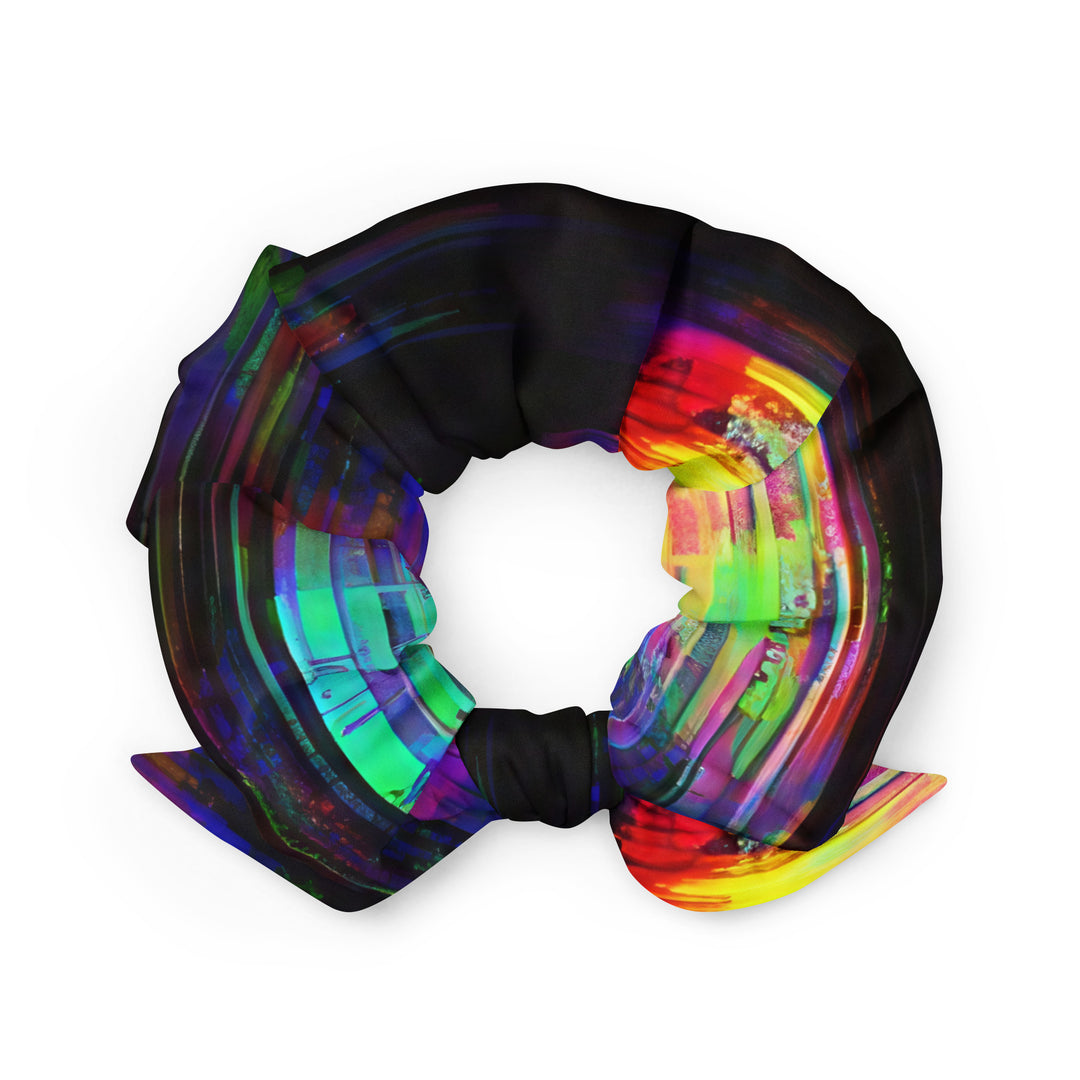 Glitchwear Scrunchie, AI Signature Style AI-Designed 43, back view
