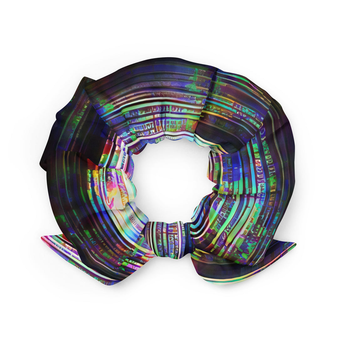 Glitchwear Scrunchie, AI Signature Style AI-Designed 44, back view