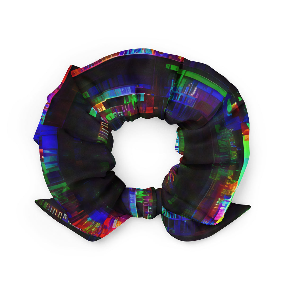 Glitchwear Scrunchie, AI Signature Style AI-Designed 45, back view