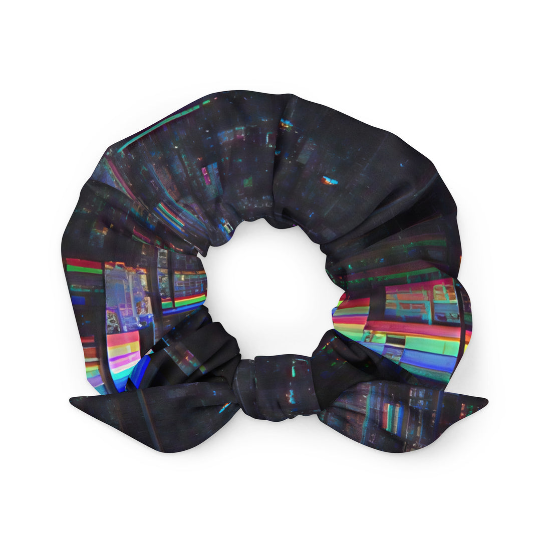 Glitchwear Scrunchie, AI Signature Style AI-Designed 23, main view