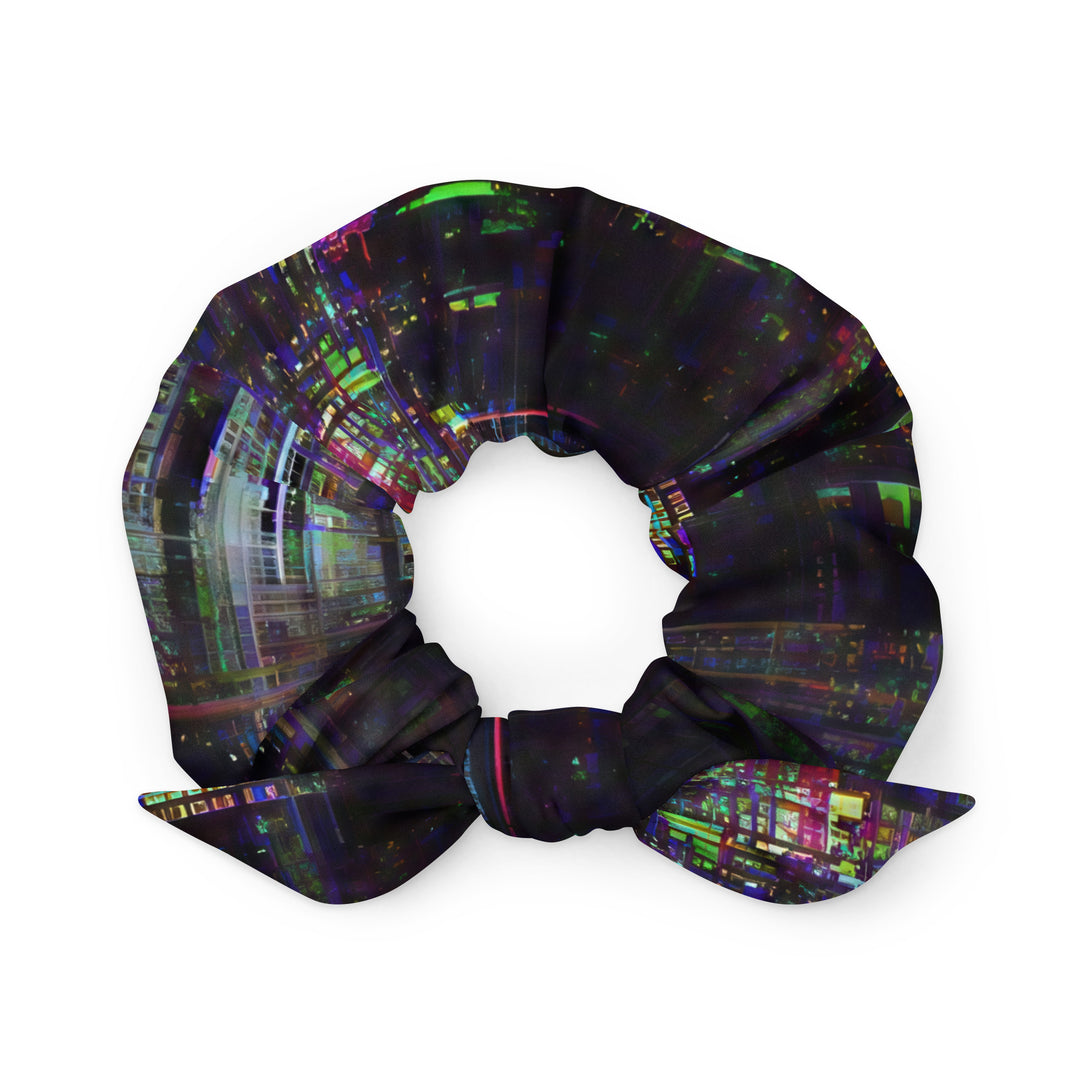 Glitchwear Scrunchie, AI Signature Style AI-Designed 27, main view