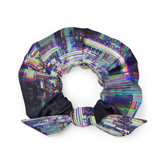 Glitchwear Scrunchie, AI Signature Style AI-Designed 29, main view