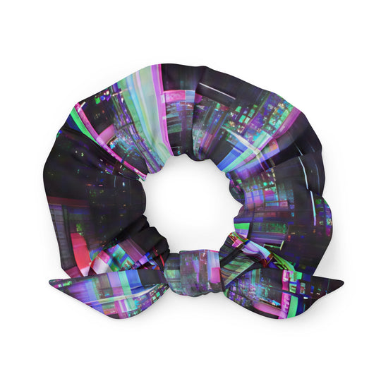 Glitchwear Scrunchie, AI Signature Style AI-Designed 31, main view