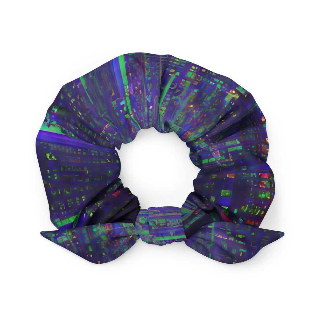 Glitchwear Scrunchie, AI Signature Style AI-Designed 34, main view