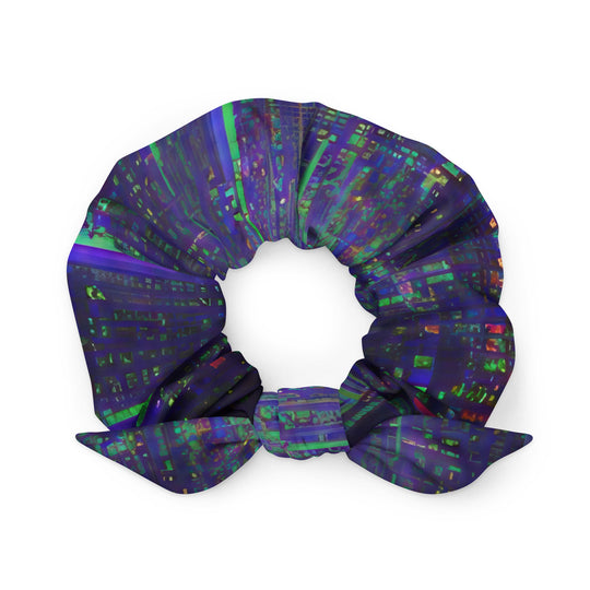 Glitchwear Scrunchie, AI Signature Style AI-Designed 34, main view