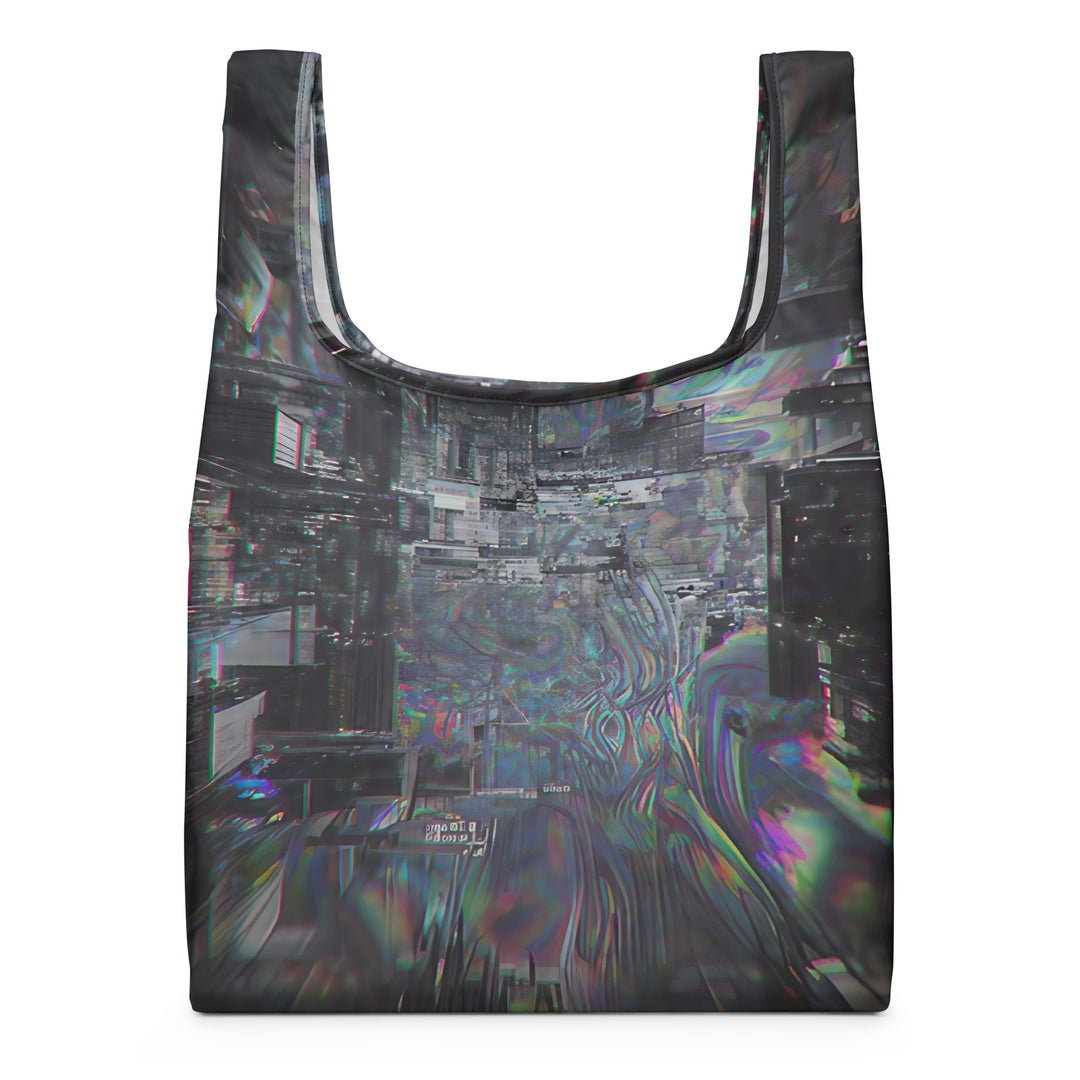 Glitchwear Shopping Bag, Everyday AI-Designed 0, view 5