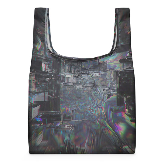 Glitchwear Shopping Bag, Everyday AI-Designed 0, view 6