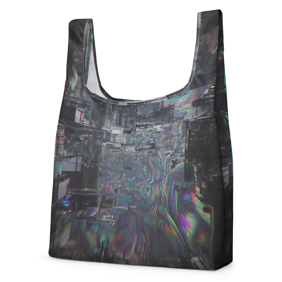 Glitchwear Shopping Bag, Everyday AI-Designed 0, view 4