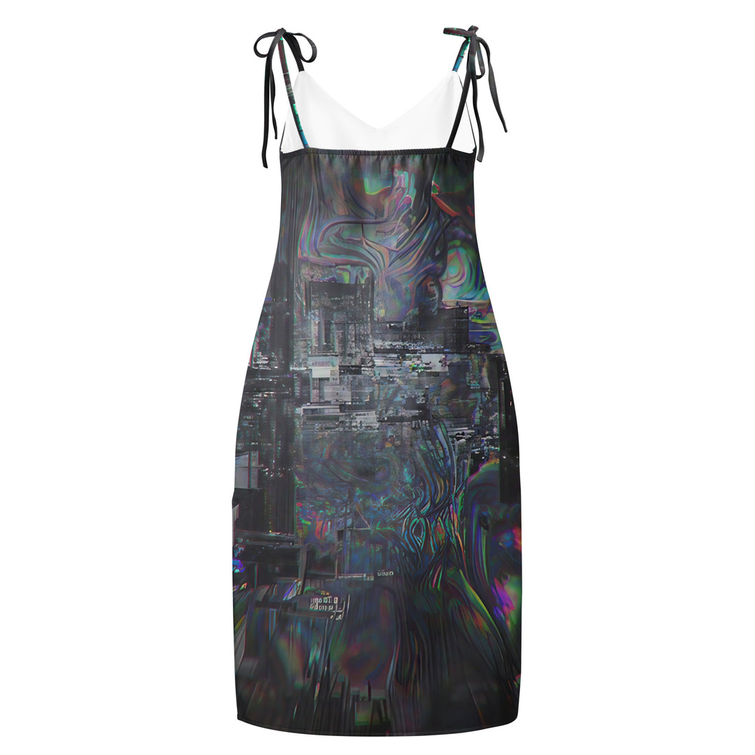 Glitchwear Tie-Strap Midi Dress, Everyday AI-Designed 0, view 3