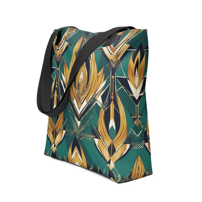 Art Deco Tote Bag — Wearable Art for Every Day — front view showing bold geometric Art Deco print