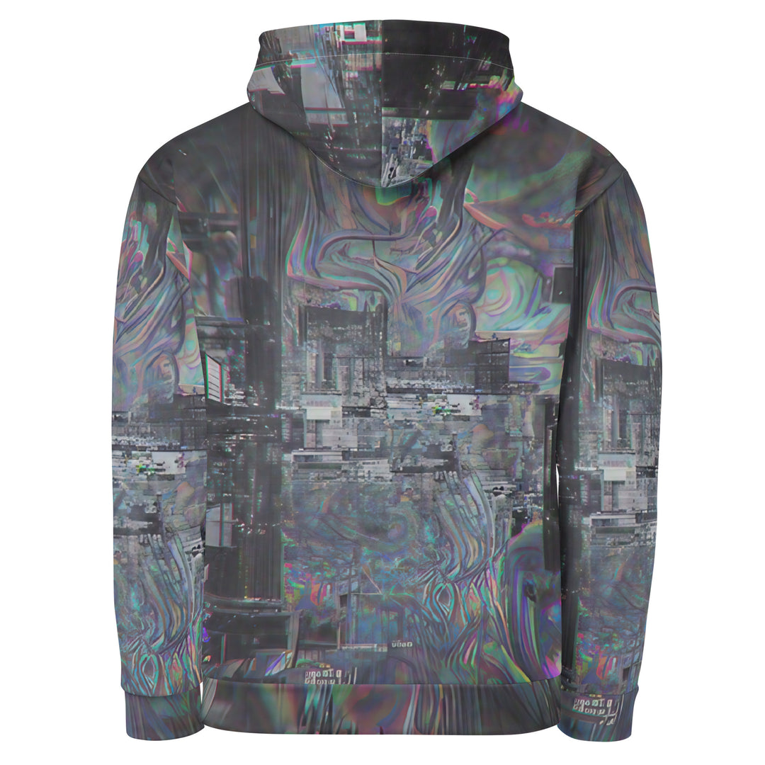 Glitchwear Unisex Cotton Hoodie, Everyday AI-Designed 0, view 2