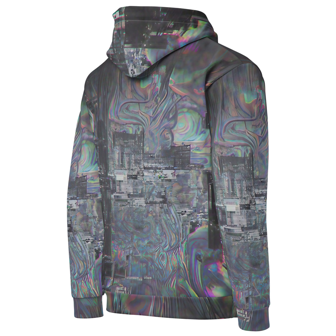 Glitchwear Unisex Cotton Hoodie, Everyday AI-Designed 0, view 4