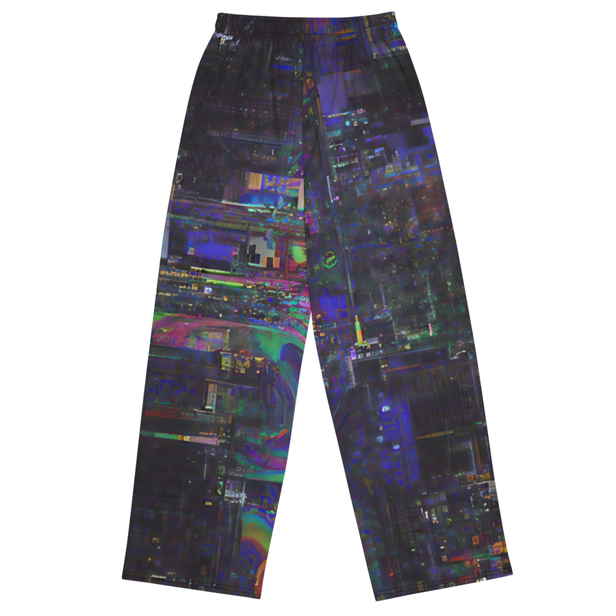 Glitchwear Unisex Wide-Leg Pants | Everyday AI-Designed 87 - additional view