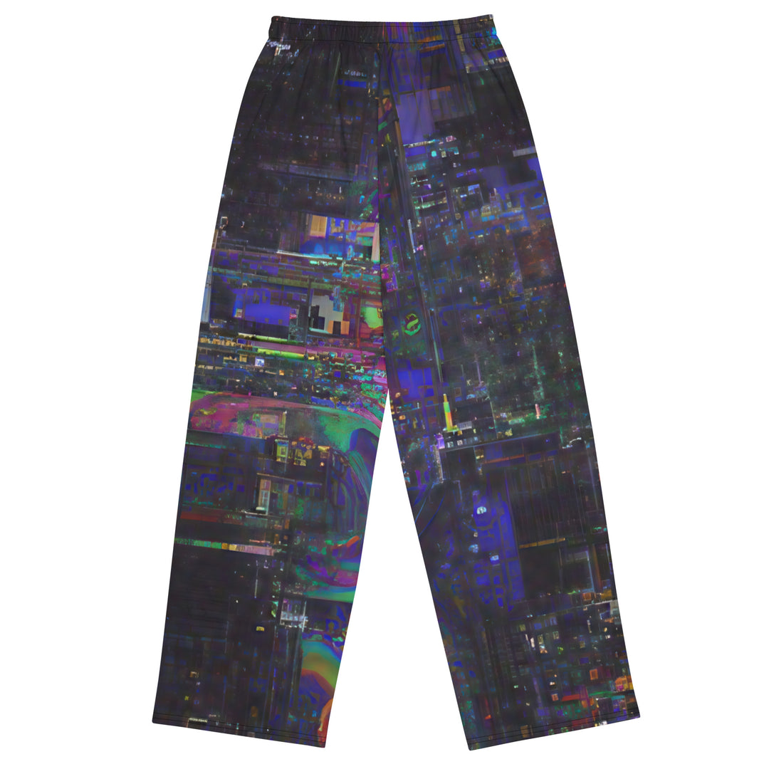 Glitchwear Unisex Wide-Leg Pants | Everyday AI-Designed 87 - additional view