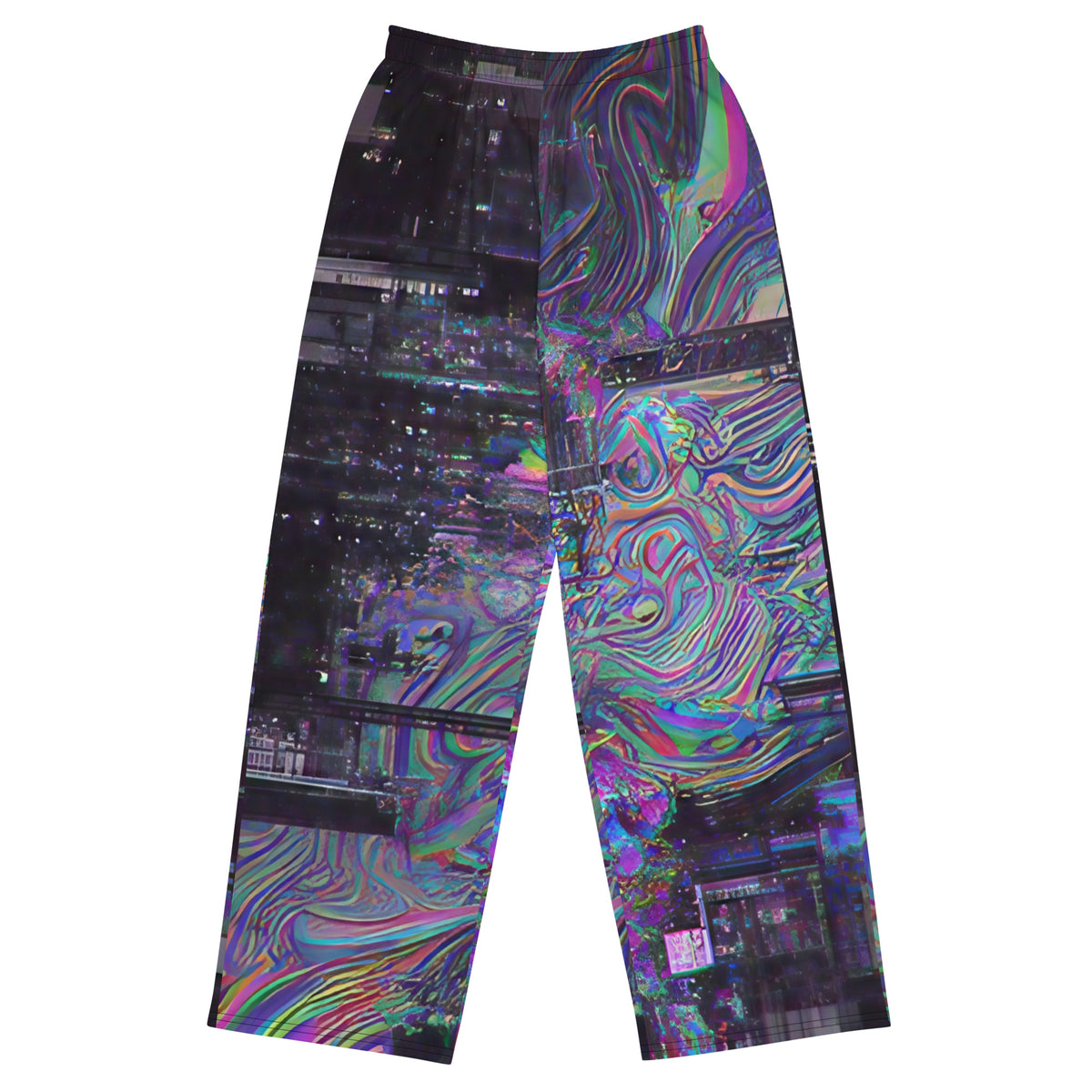Glitchwear Unisex Wide-Leg Pants | Everyday AI-Designed 82