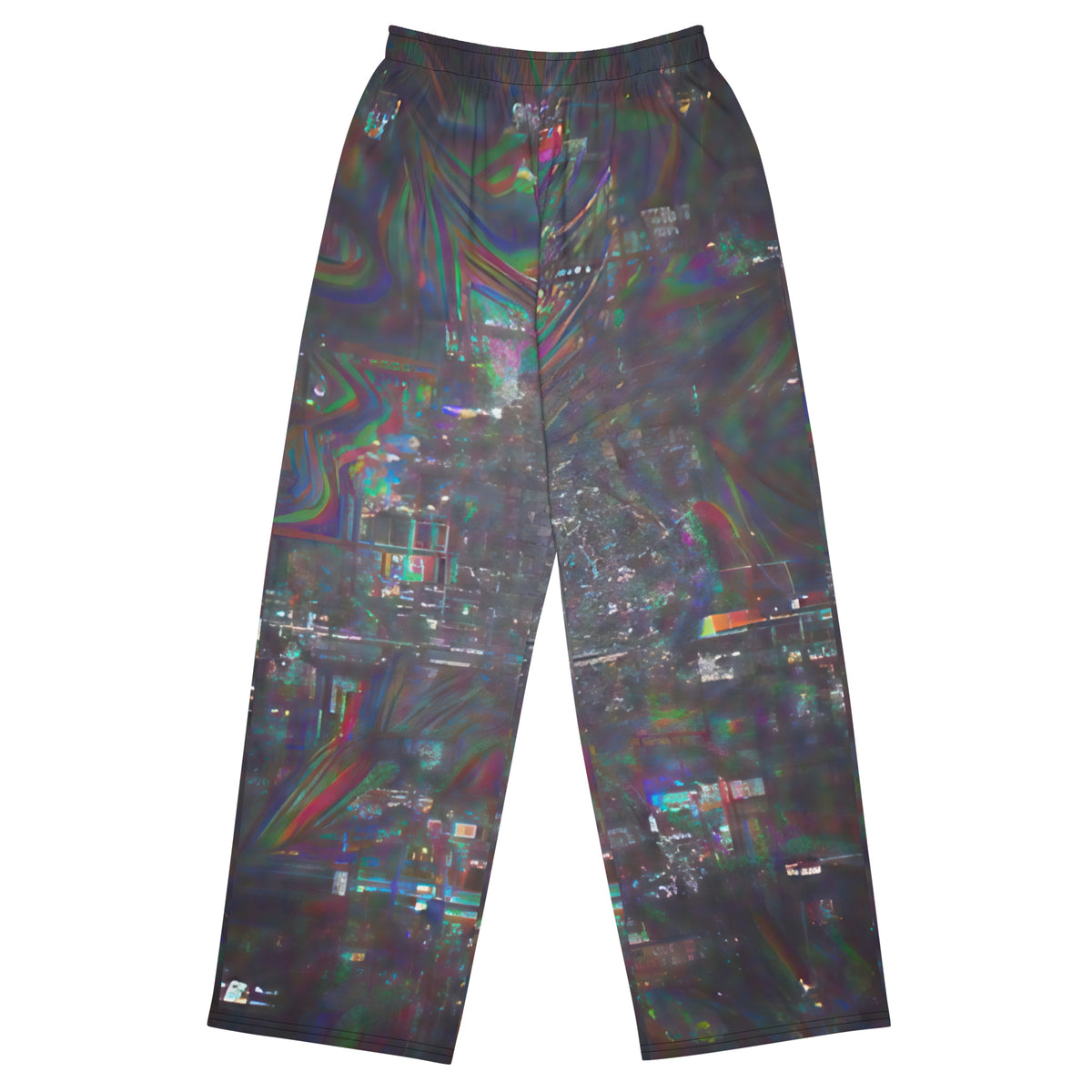 Glitchwear Unisex Wide-Leg Pants | Everyday AI-Designed 83