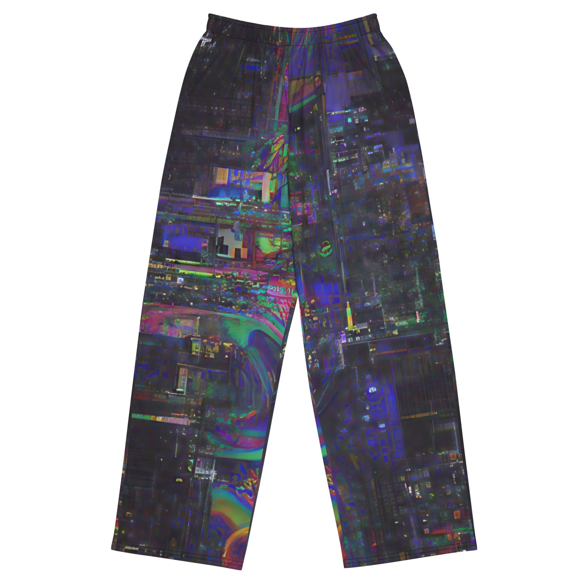 Glitchwear Unisex Wide-Leg Pants | Everyday AI-Designed 87