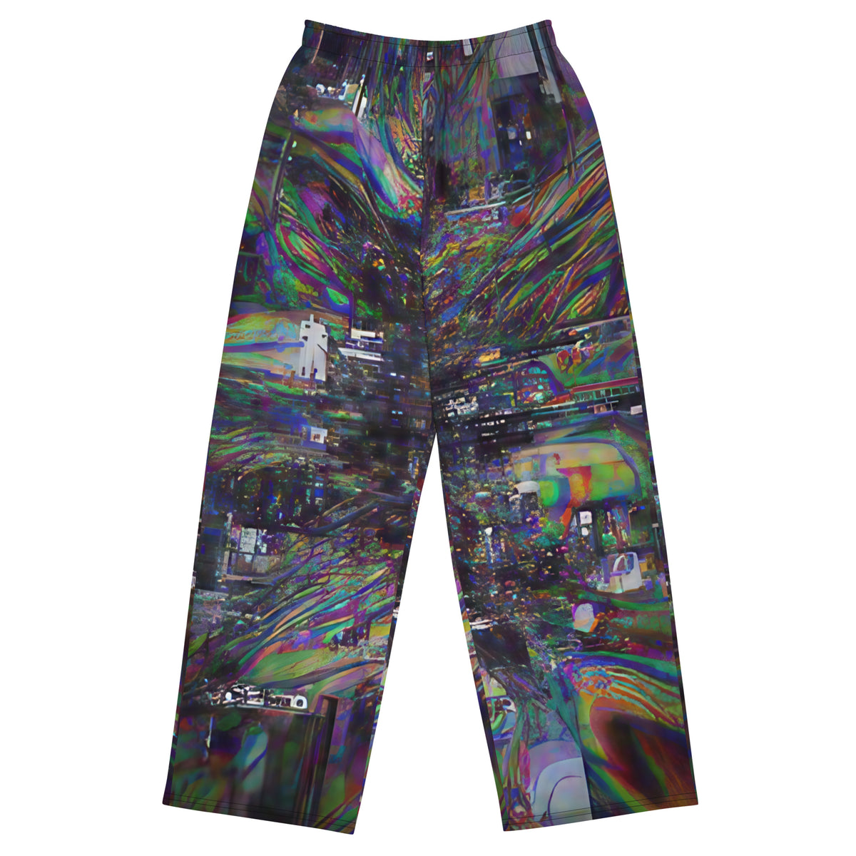 Glitchwear Unisex Wide-Leg Pants | Everyday AI-Designed 91