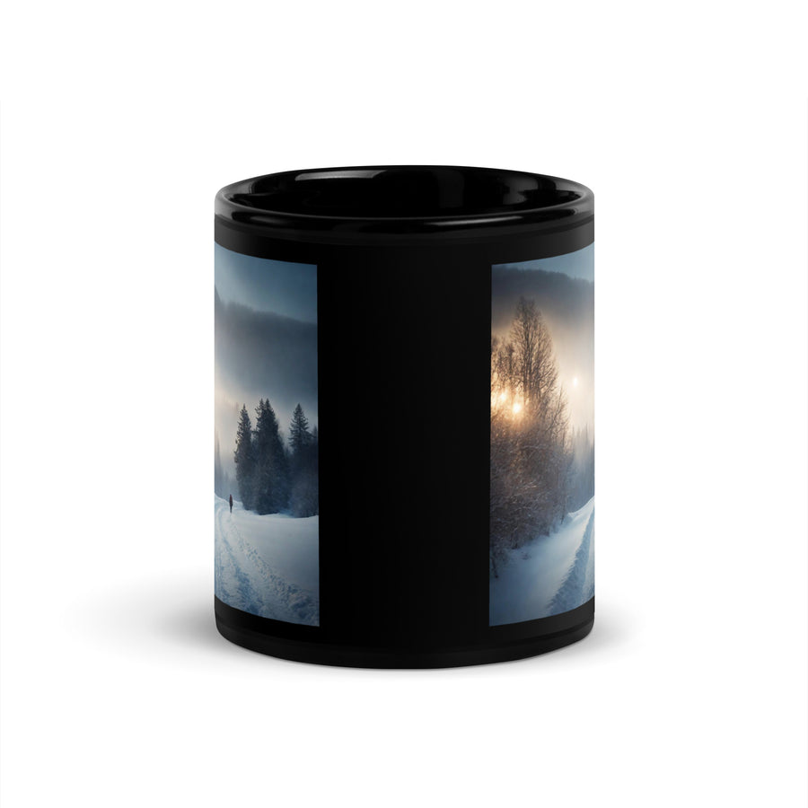 Black Glossy Mug - WhatUWant2Buy