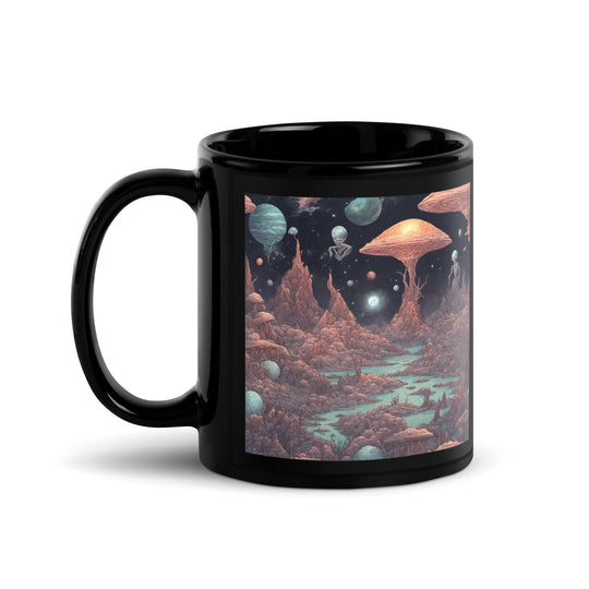 Black Glossy Mug - WhatUWant2Buy