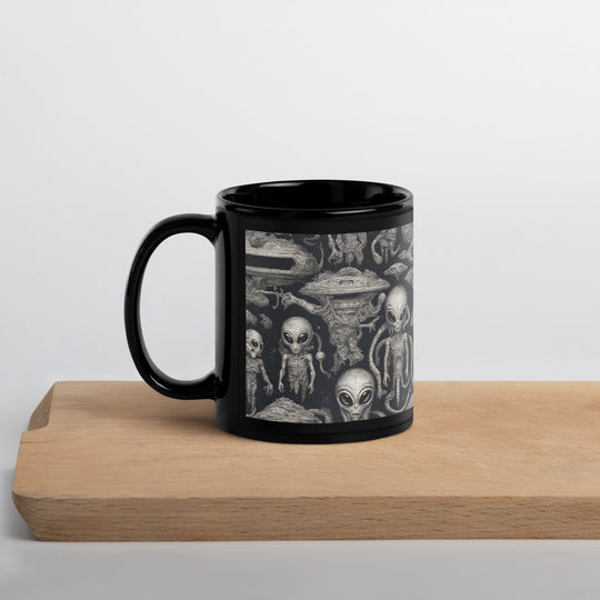 Black Glossy Mug - WhatUWant2Buy