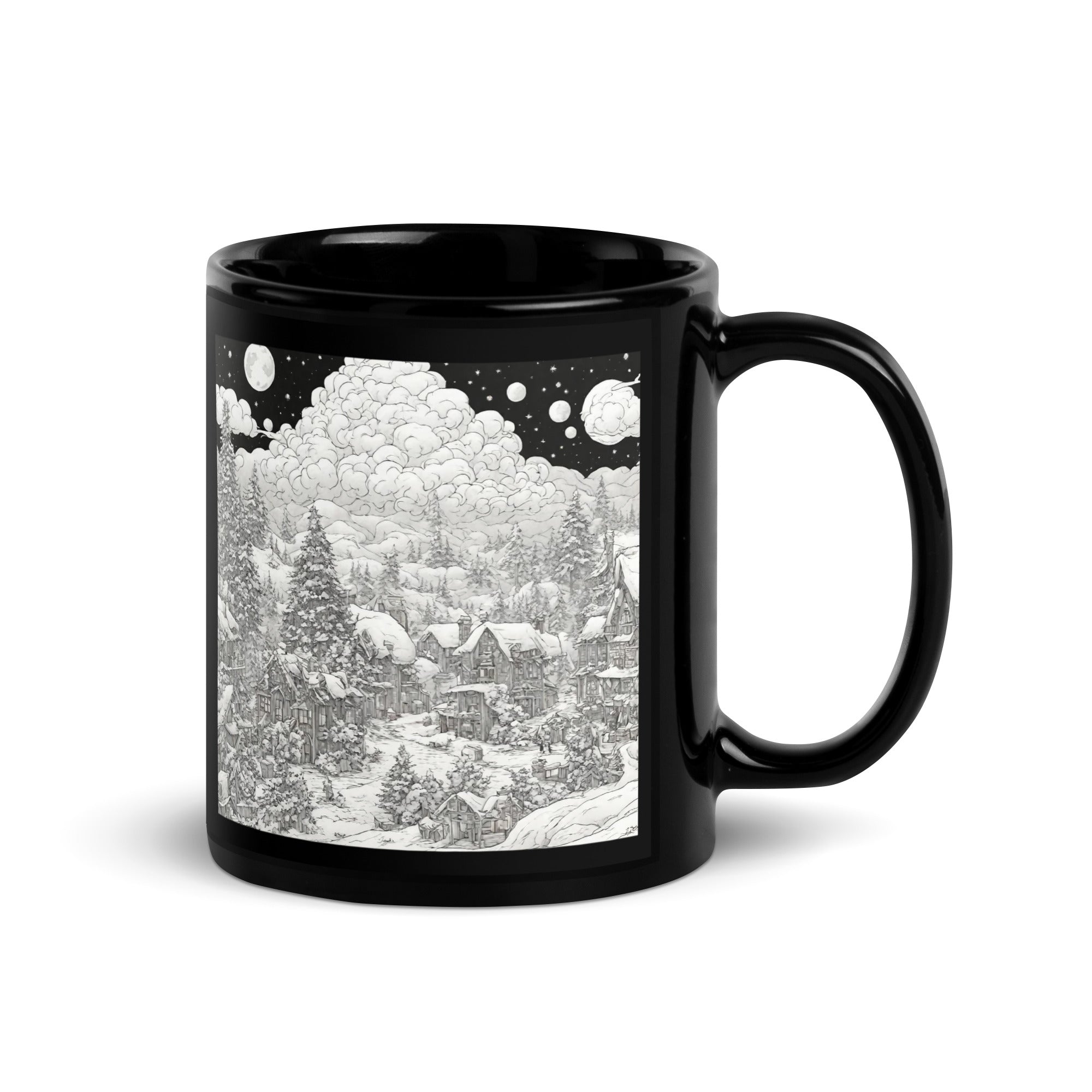 Black Glossy Mug - WhatUWant2Buy