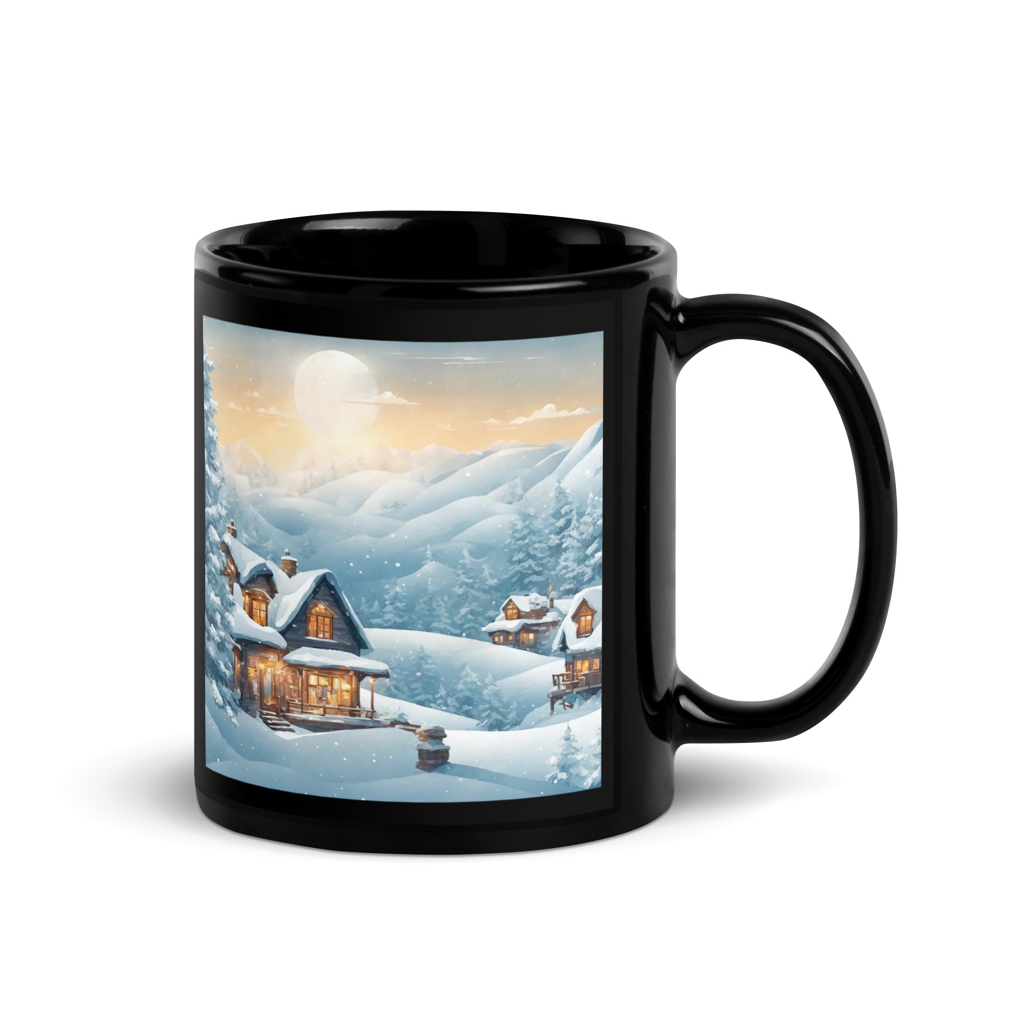 Black Glossy Mug - WhatUWant2Buy
