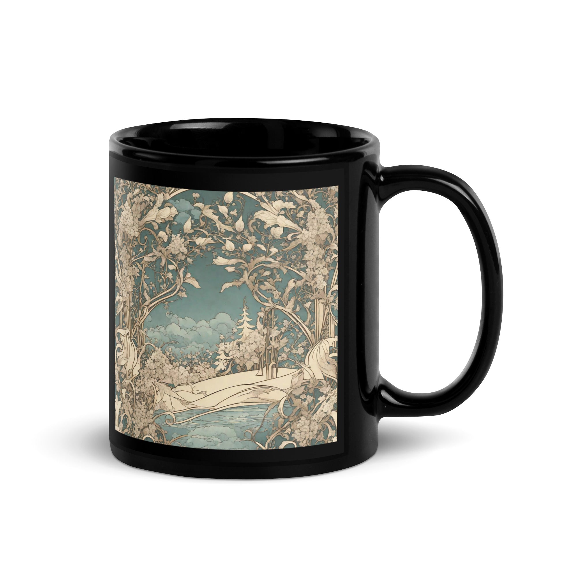 Black Glossy Mug - WhatUWant2Buy