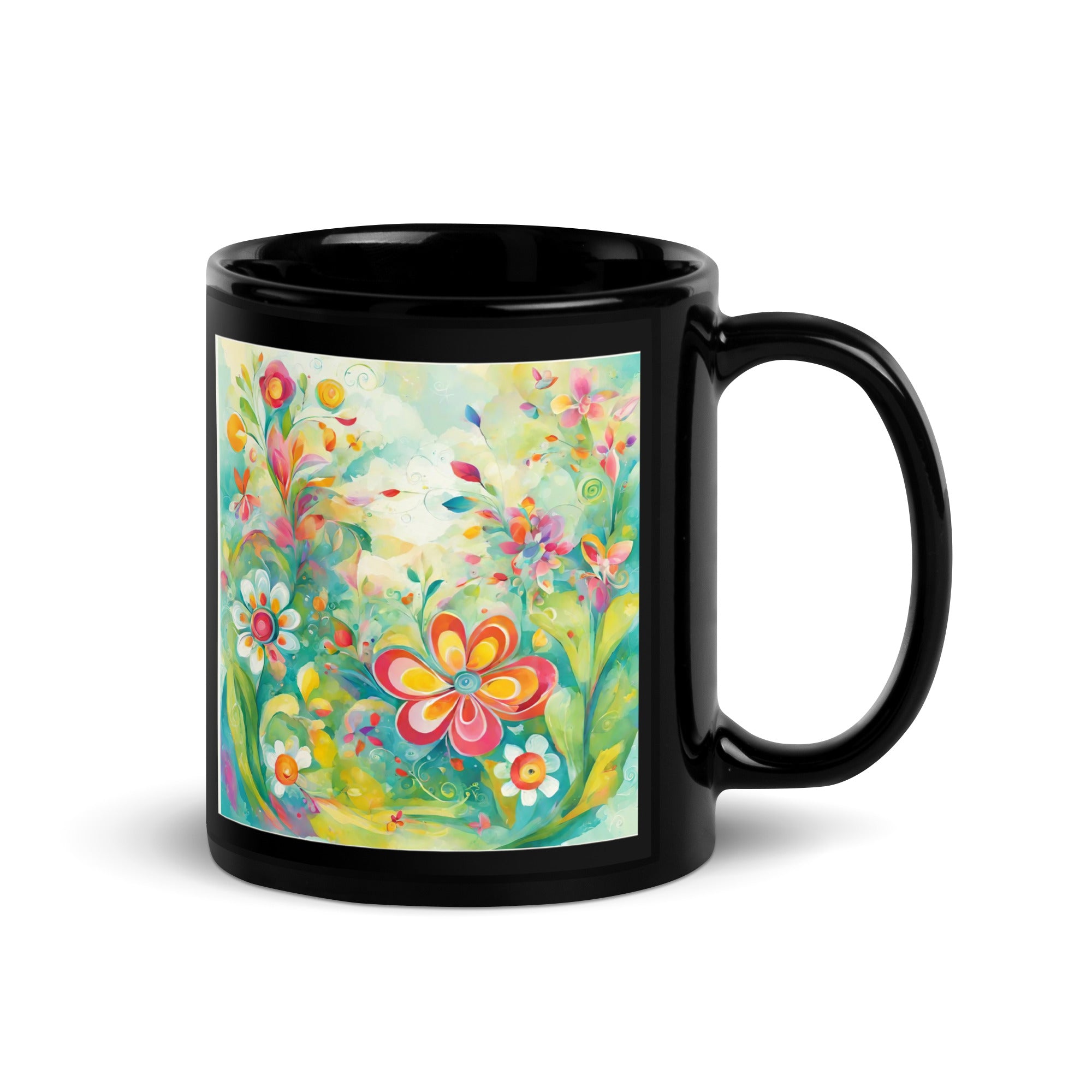 Black Glossy Mug - WhatUWant2Buy