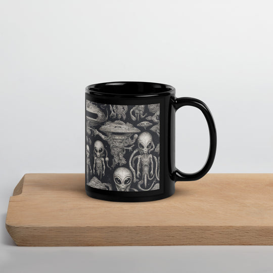 Black Glossy Mug - WhatUWant2Buy