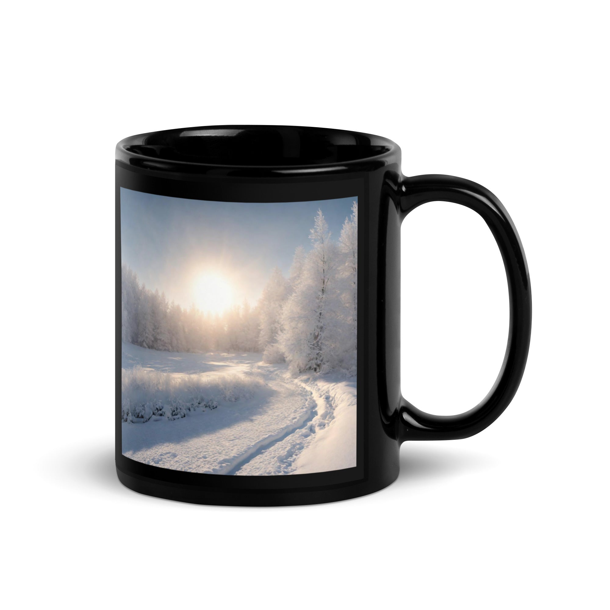 Black Glossy Mug - WhatUWant2Buy