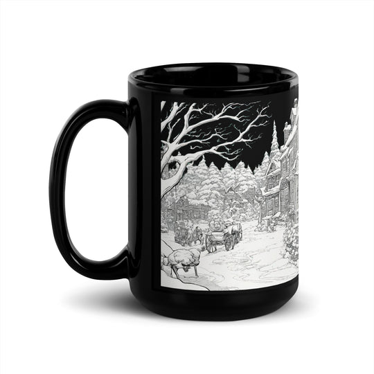 Black Glossy Mug - WhatUWant2Buy