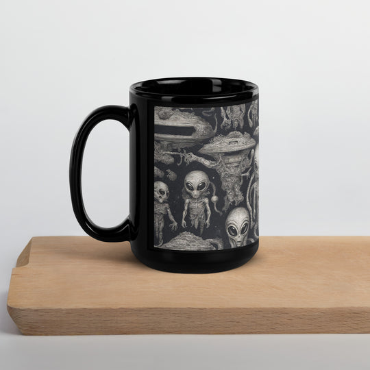 Black Glossy Mug - WhatUWant2Buy