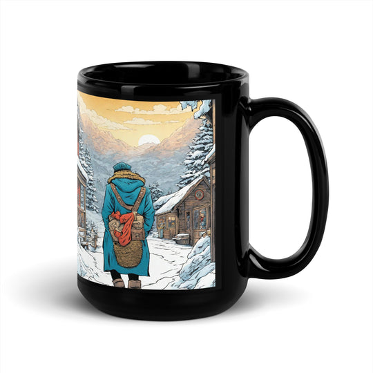 Black Glossy Mug - WhatUWant2Buy