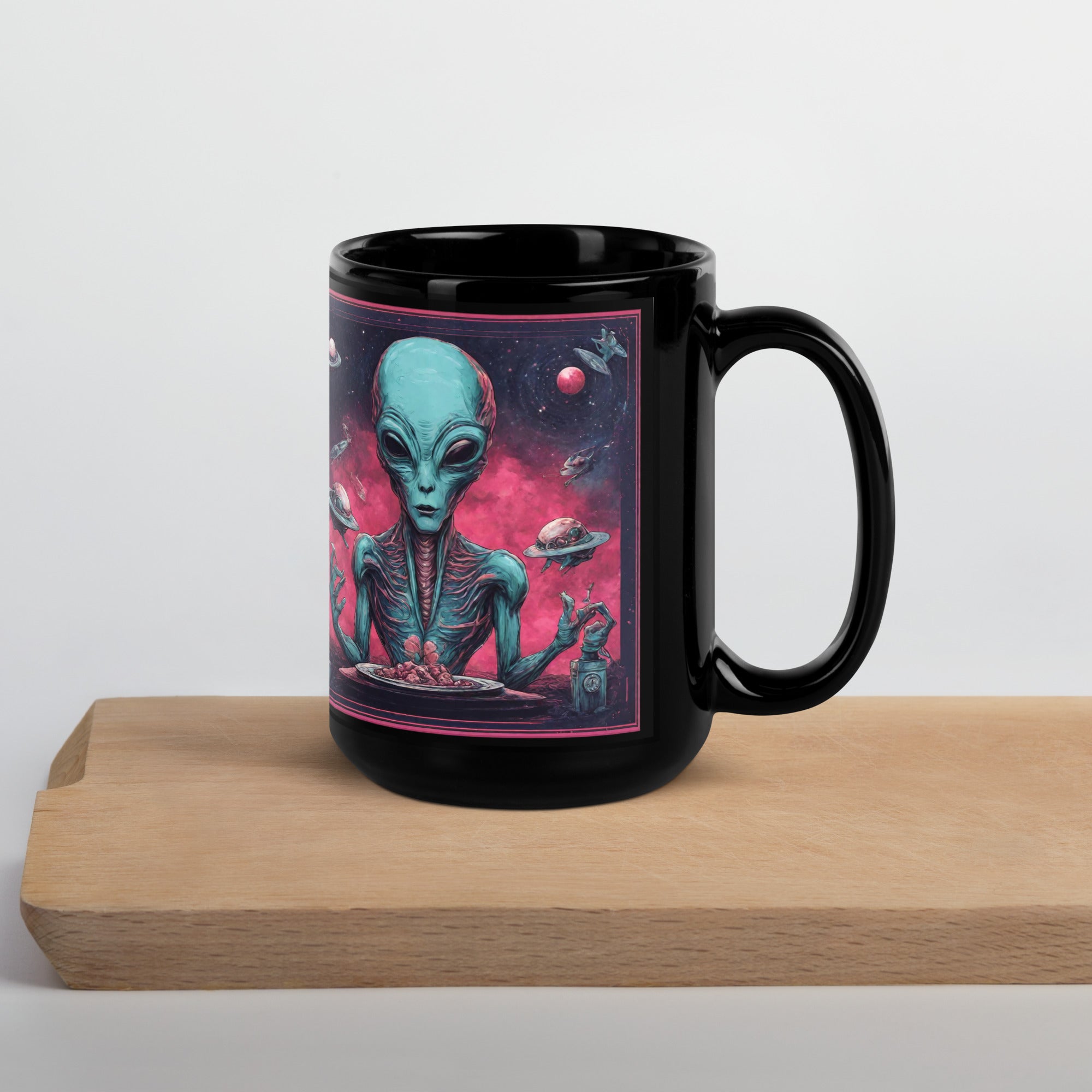 Black Glossy Mug - WhatUWant2Buy