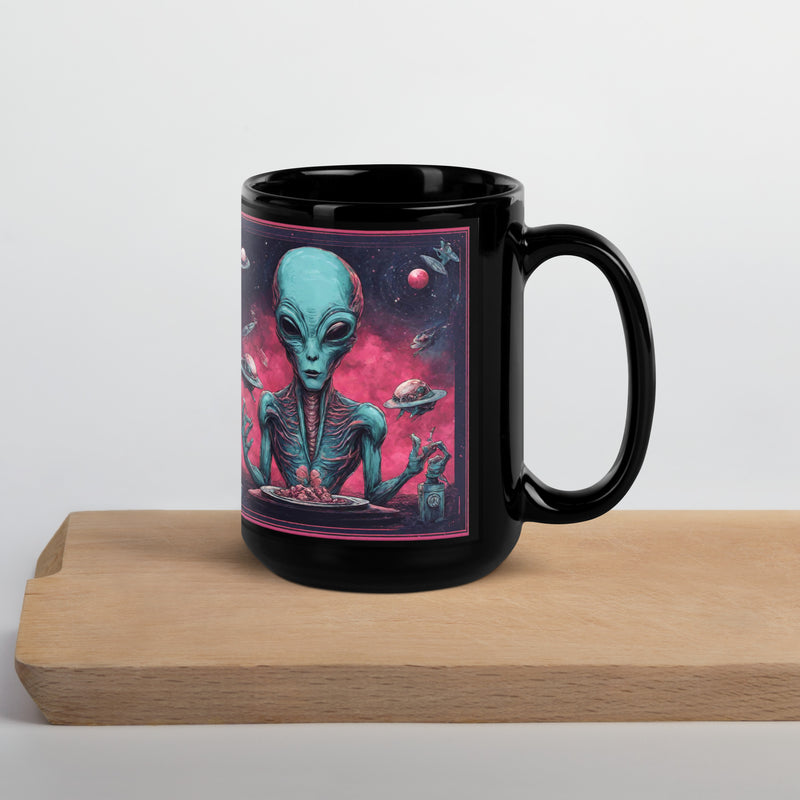 Black Glossy Mug - WhatUWant2Buy